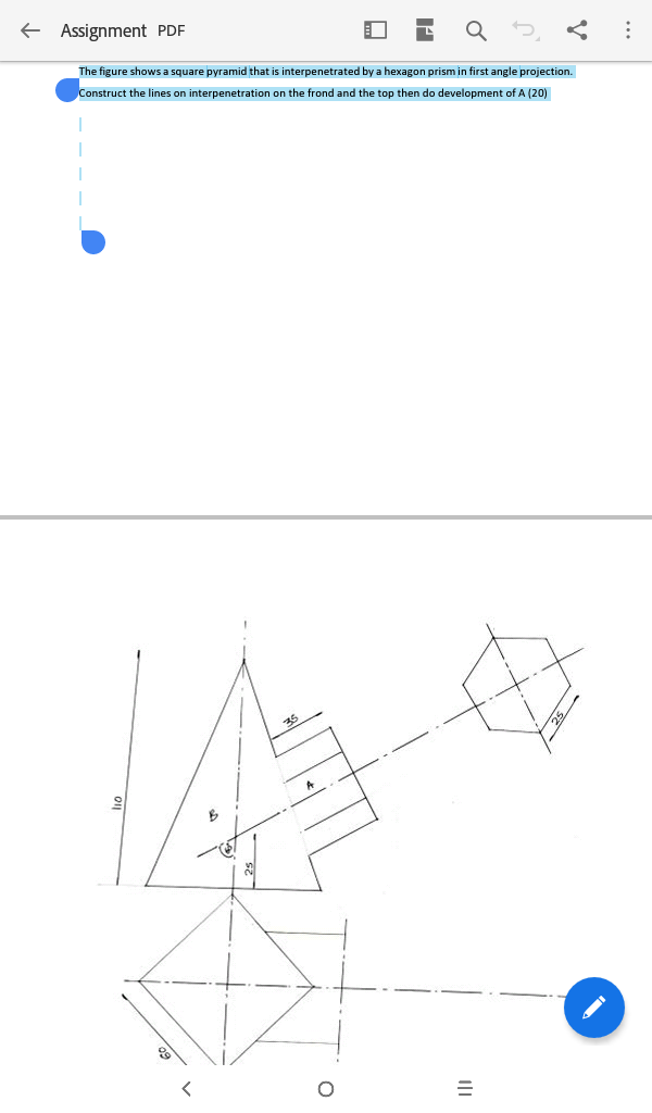 Solved The figure shows a square pyramid that is | Chegg.com