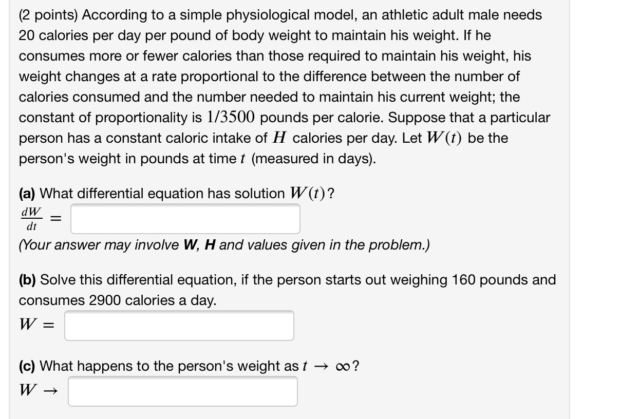 How Many Calories Are Needed Per Pound to Maintain a Body Weight