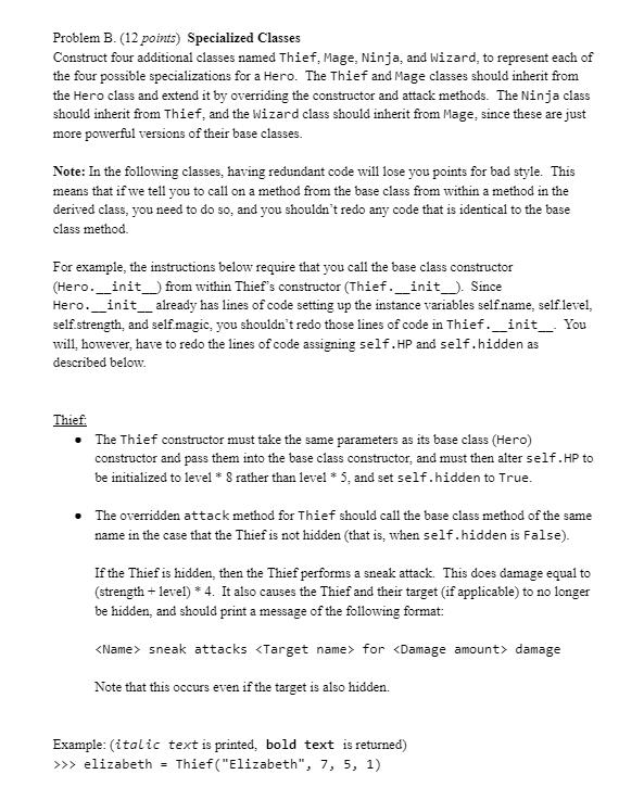 Solved Please do problems B and C in python, no imported | Chegg.com