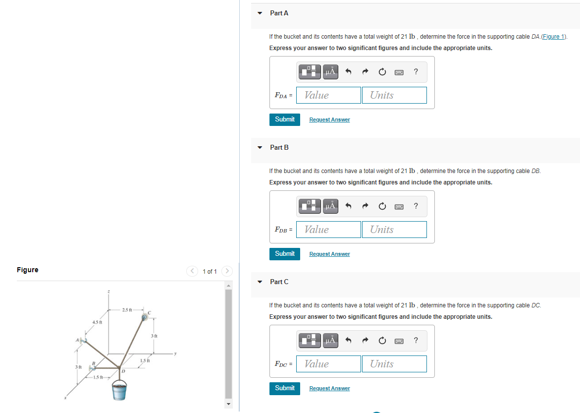 Solved Part A If the bucket and its contents have a total | Chegg.com