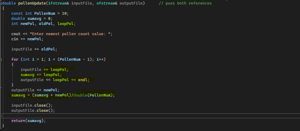 Solved C++ is the language, my code is almost fully | Chegg.com