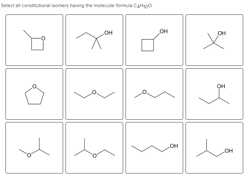 All Isomers Of C4h10o