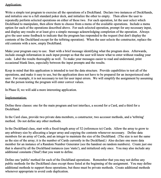 CSC205 Program #4 Phase I Due Monday October 19 Chegg com CSC205 Program #4 Phase I Due Monday October 19 Chegg com