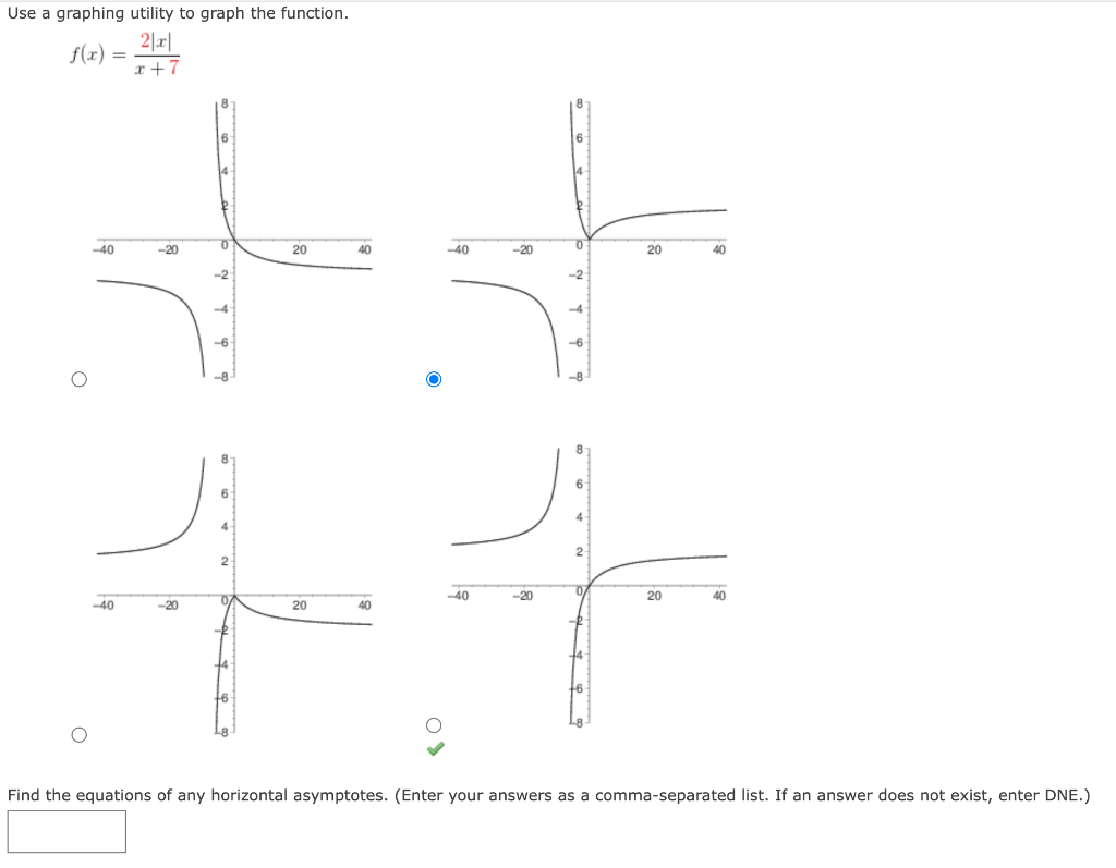 Solved Use a graphing utility to complete the table and | Chegg.com