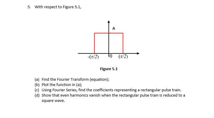 Solved 5. With respect to Figure 5.1, Figure 5.1 (a) Find | Chegg.com