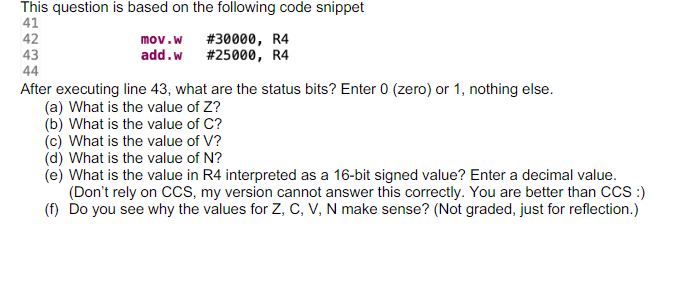 Solved This question is based on the following code | Chegg.com
