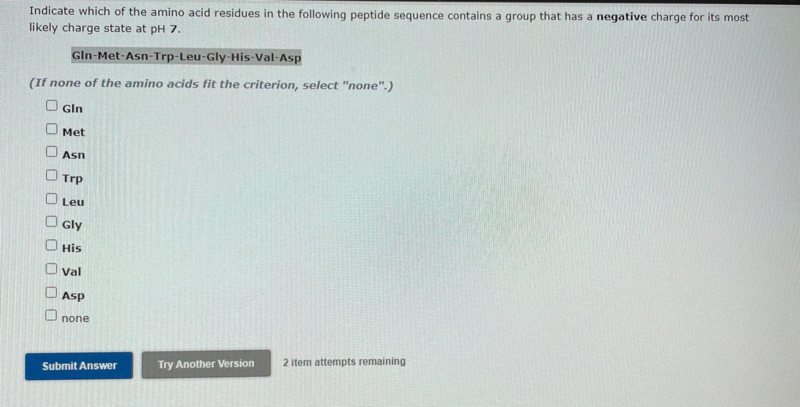 Solved Indicate which of the amino acid residues in the | Chegg.com