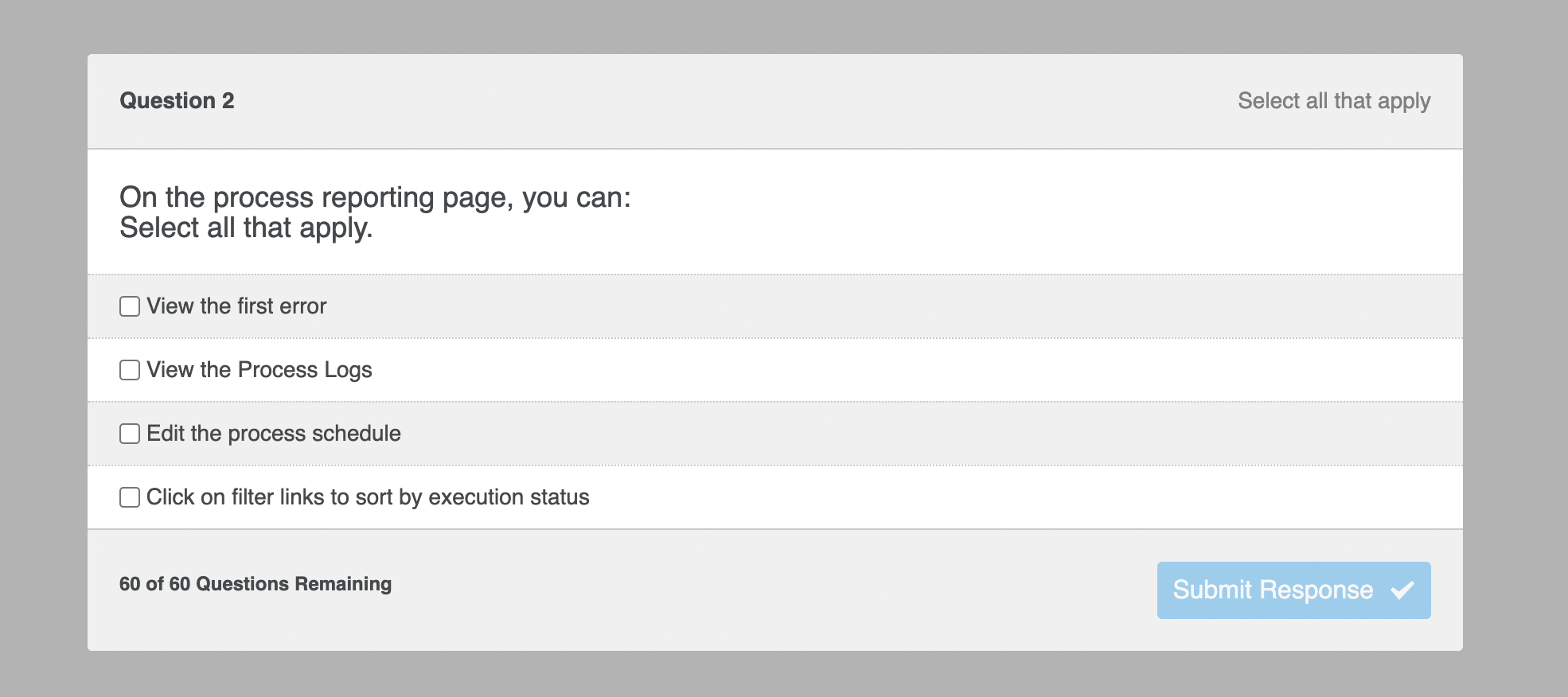 Solved Question 2 Select all that apply On the process | Chegg.com