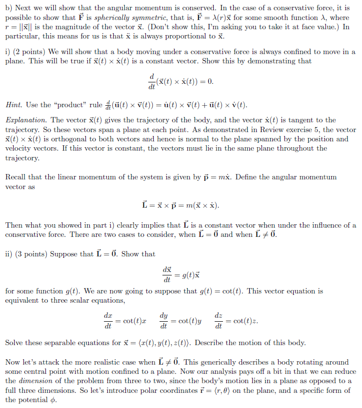 This Problem Deals With Conservative Forces And Ne Chegg Com