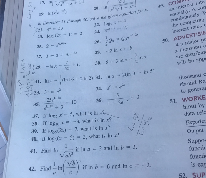Solved #x+1] 19. Ine t In Exercises 21 through 36, solve the | Chegg.com