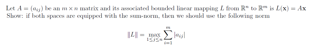 Solved Let A= (aji) be an m xn matrix and its associated | Chegg.com