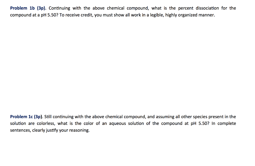 Solved Problem 1a (6p). Assume you have a chemical compound | Chegg.com