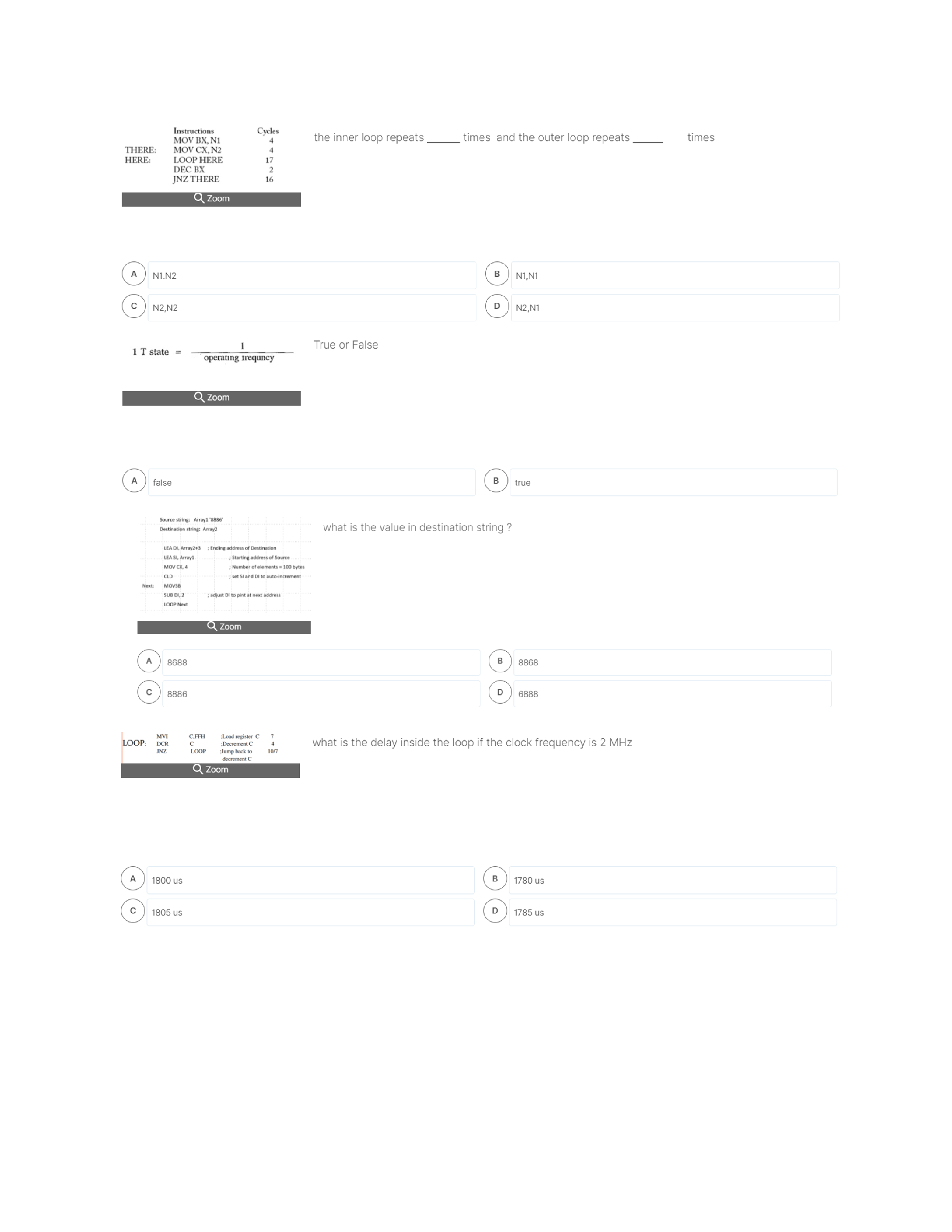 Solved the inner loop repeats times and the outer loop | Chegg.com image.