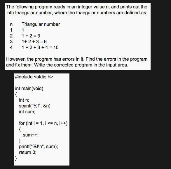 Solved The following program reads in an integer value n, | Chegg.com