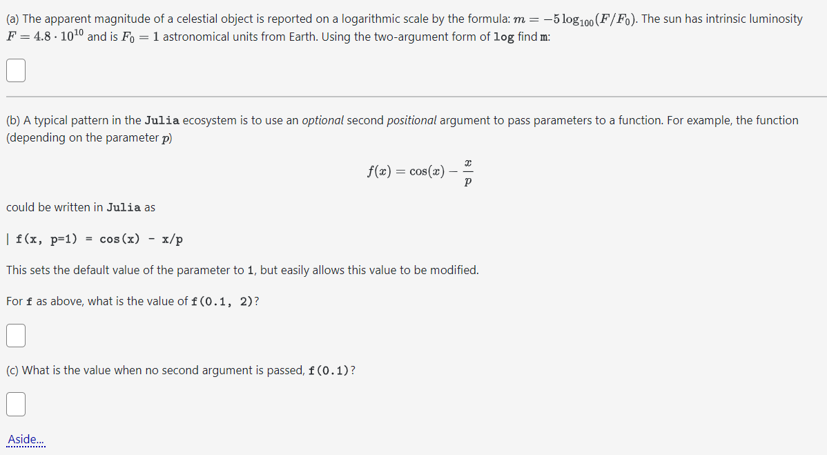 Solved (a) The apparent magnitude of a celestial object is | Chegg.com