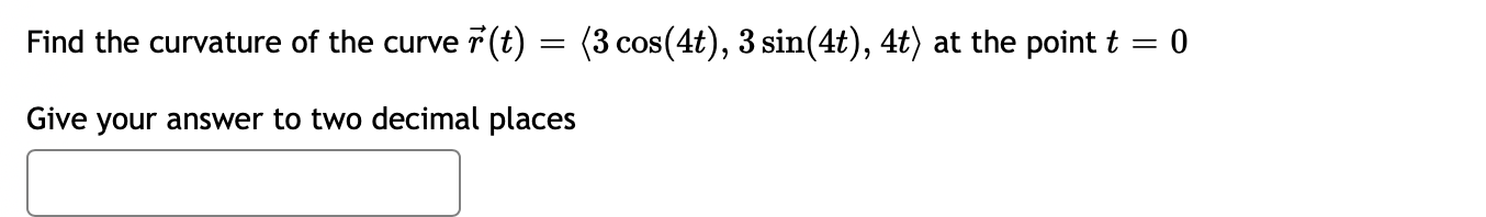Solved Find the curvature of the curve | Chegg.com