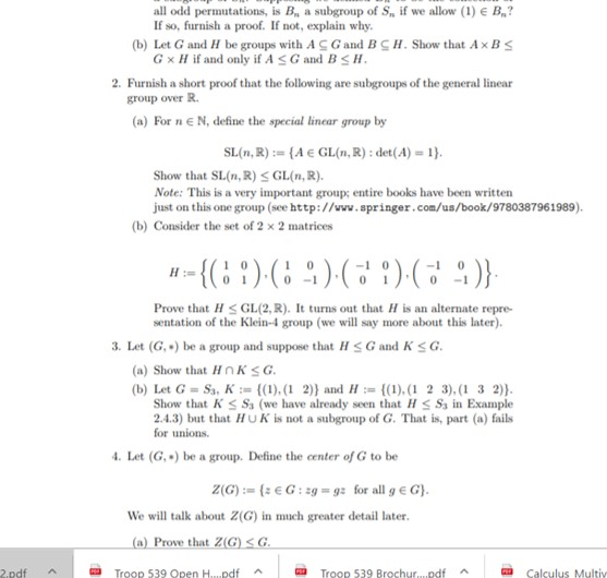 Solved All Odd Permutations Is B A Subgroup Of S If We Chegg Com