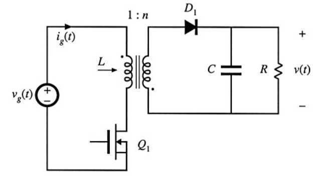 For the nonideal flyback converter modeled in Section | Chegg.com