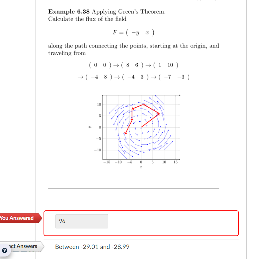 Solved Example 6.38 Applying Green's Theorem. Calculate the | Chegg.com
