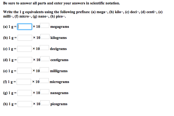 Solved Be Sure To Answer All Parts And Enter Your Answers In | Chegg.com