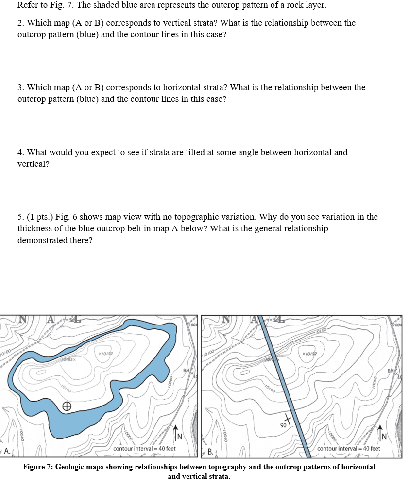 Solved Part B: Introduction To Geologic Maps And Structures | Chegg.com