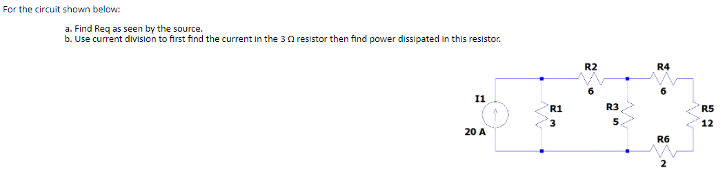 Solved For the circuit shown below: a. Find Req as seen by | Chegg.com