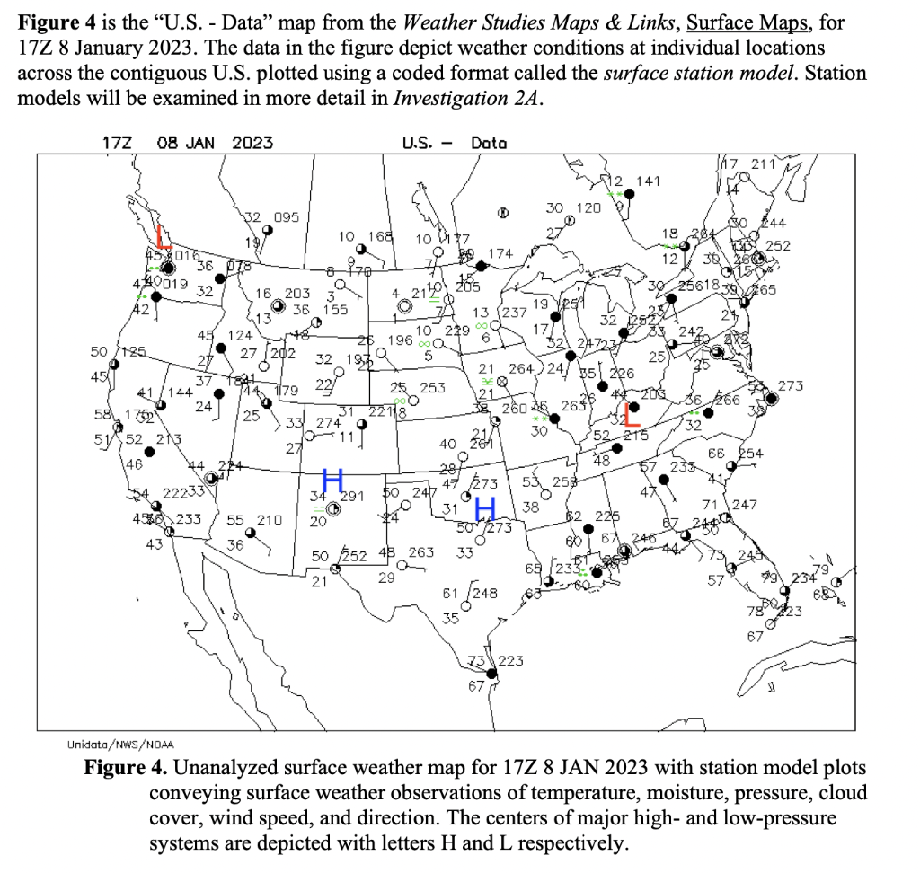 Solved Figure 4 is the "U.S. Data" map from the Weather