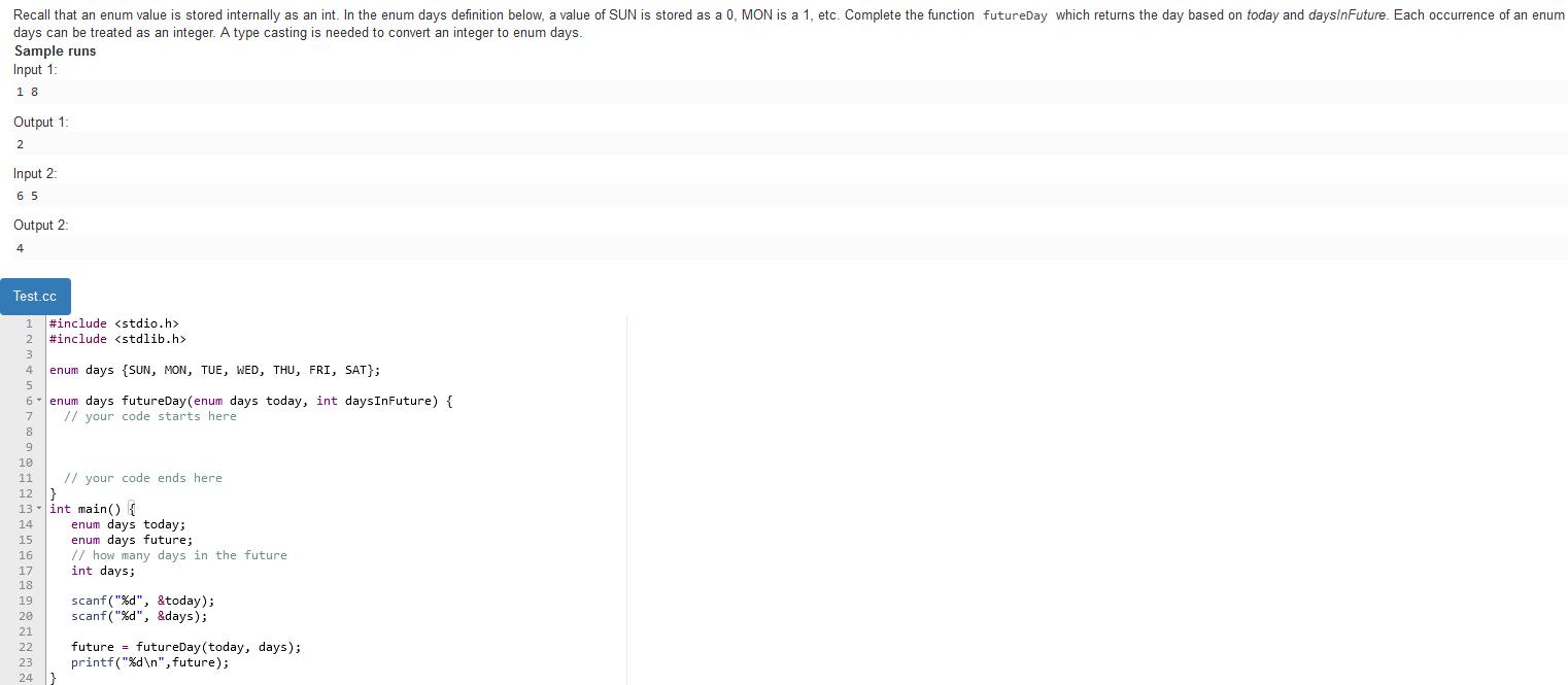 Solved Programming Language: C All the code that is there | Chegg.com
