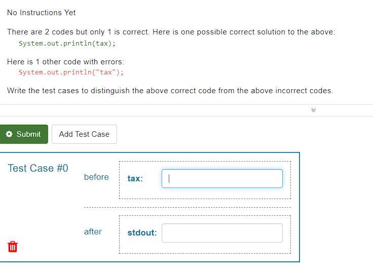 Solved No Instructions Yet There are 2 codes but only 1 is | Chegg.com