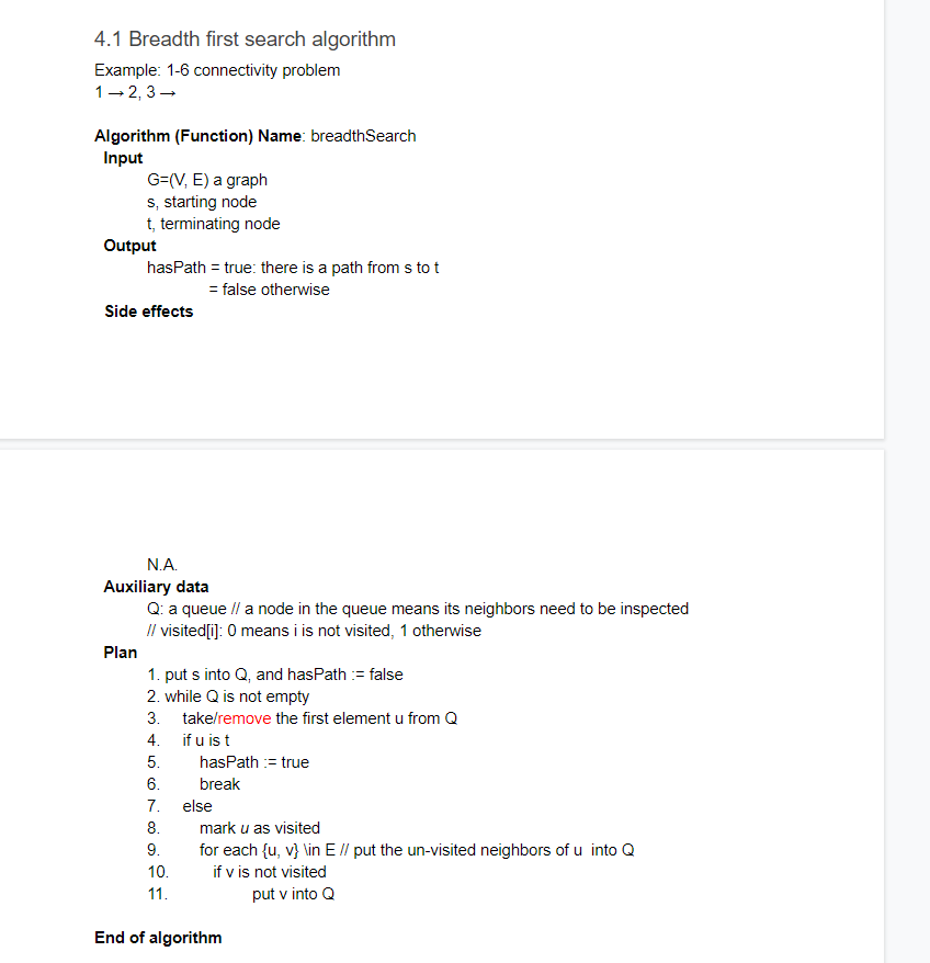 Solved . By modifying the breadth first search algorithm in | Chegg.com