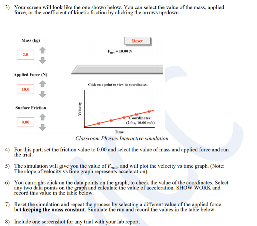 Newton’s Law- Friction Lab Using Classroom | Chegg.com