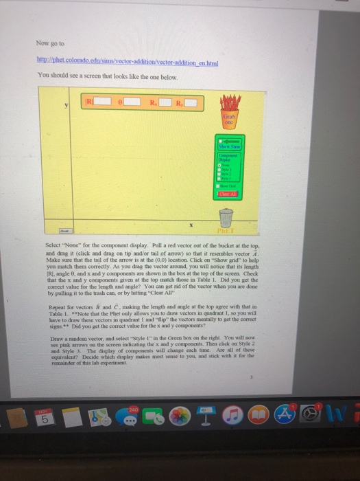 Solved Lab 3: Vectors And Vector Addition Theorve A Vector | Chegg.com