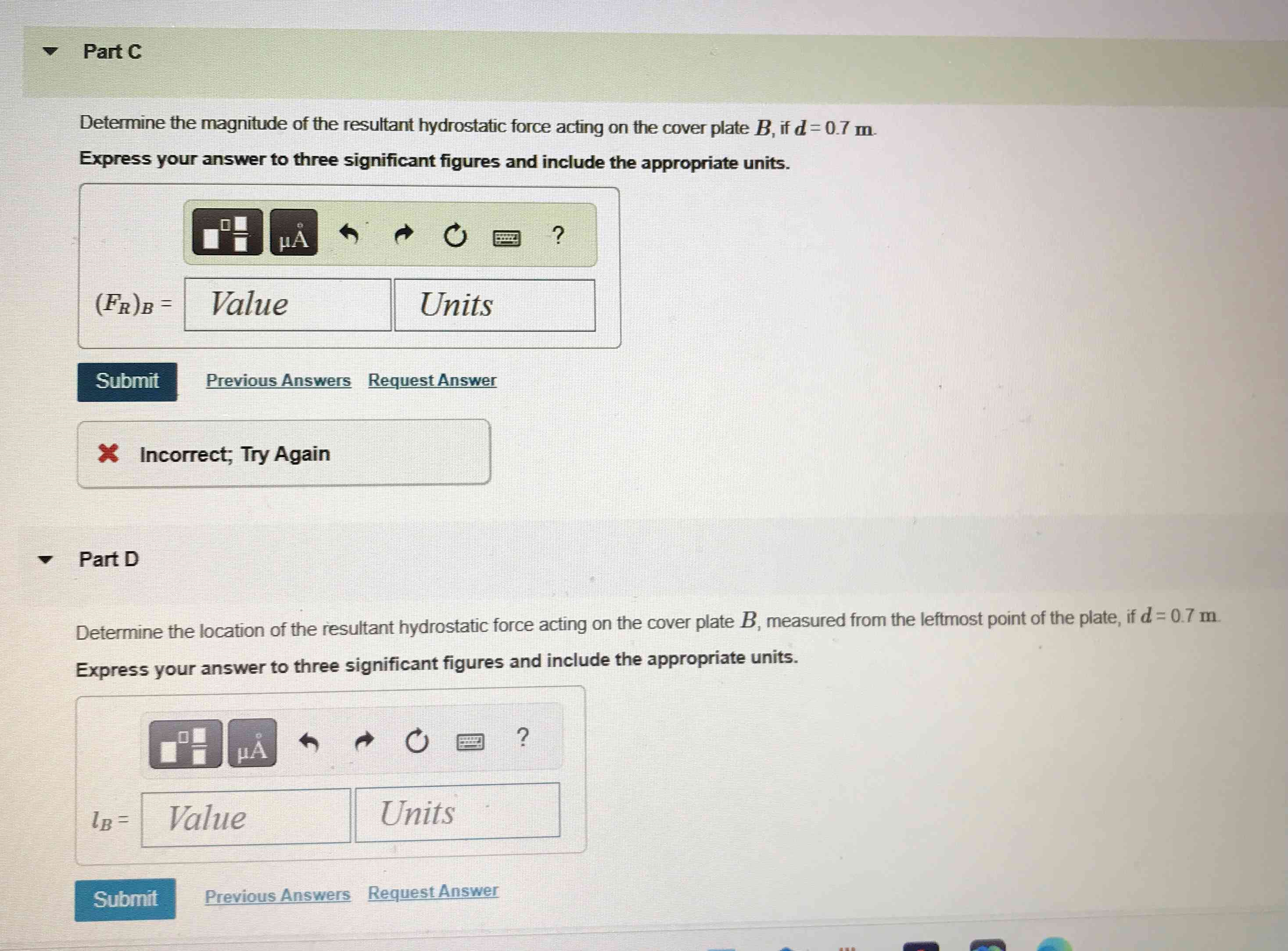 Solved Consider the cover plates in ( Figure 1 ) . \ pw = 1 | Chegg.com