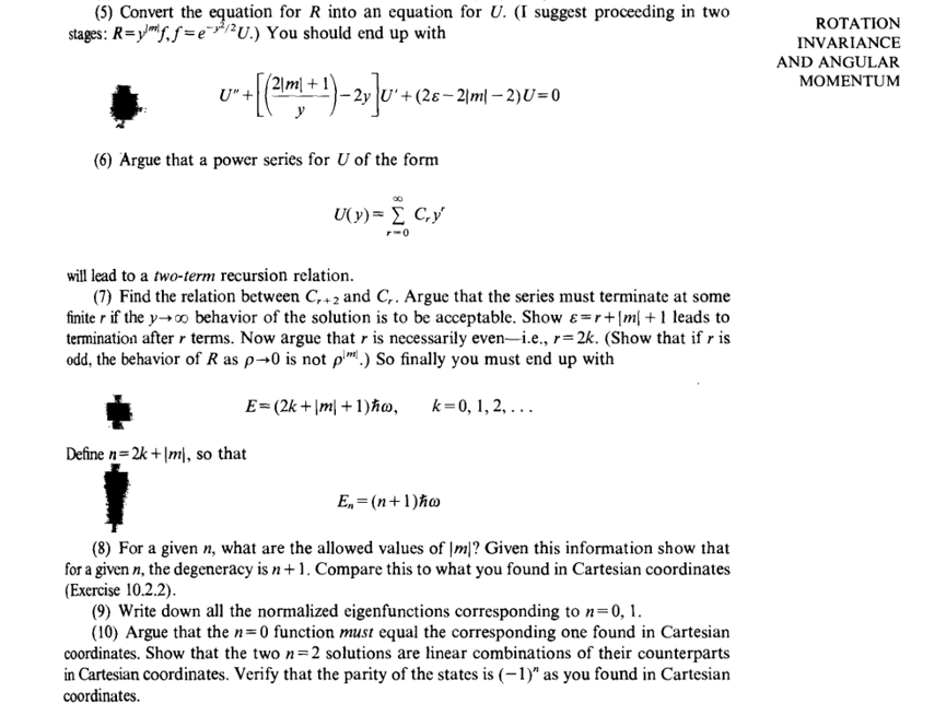 Solved These are the last 5 parts of question 12.3.7 from | Chegg.com
