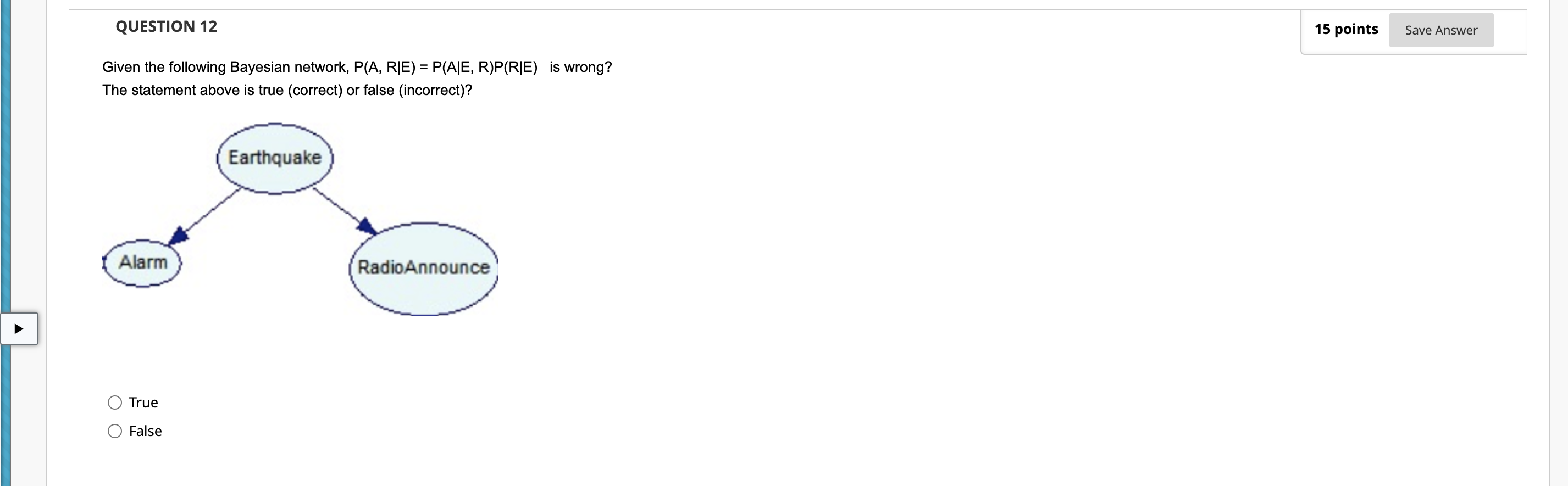 Solved QUESTION 12 15 points Save Answer = Given the | Chegg.com