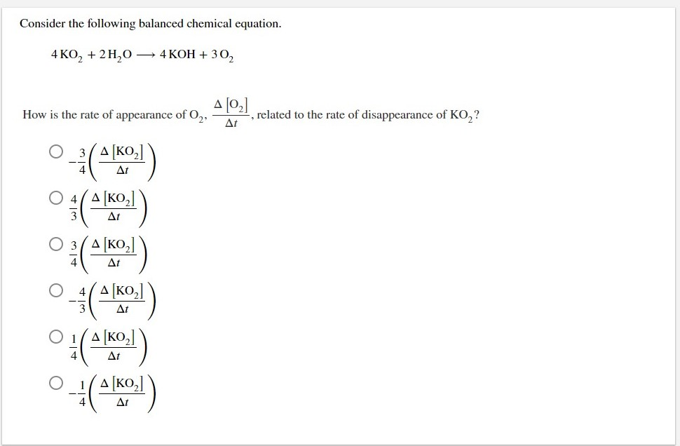Solved Consider The Following Balanced Chemical Equation. 4 | Chegg.com Solved Consider The Following Balanced Chemical Equation. 4 | Chegg.com