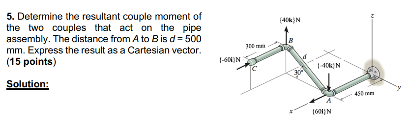 Solved Determine The Resultant Couple Moment Ofthe Two | Chegg.com