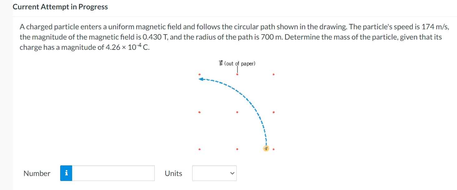 Solved A charged particle enters a uniform magnetic field | Chegg.com