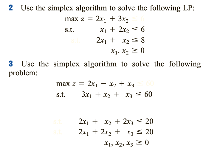 simplex algorithm for assignment problem