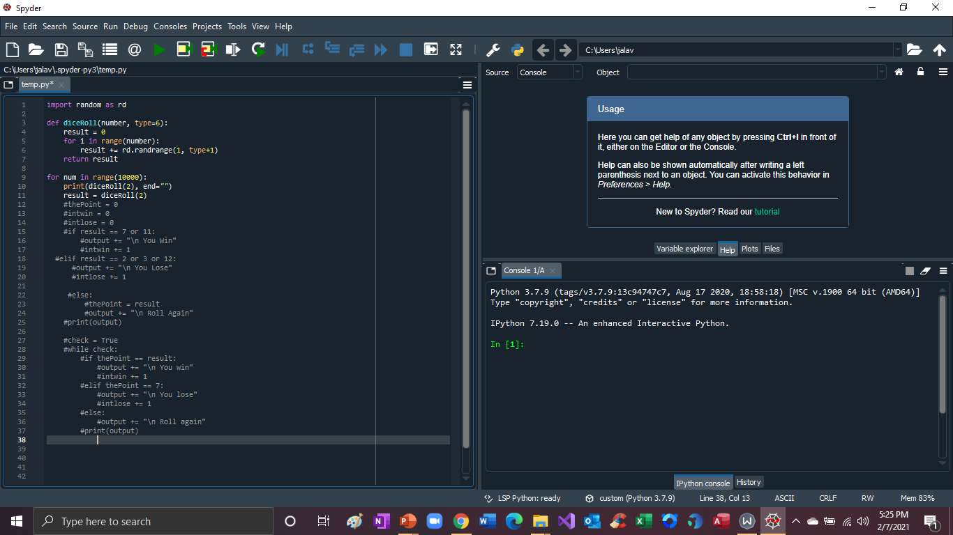 Solved I am working on python functions and a double dice | Chegg.com