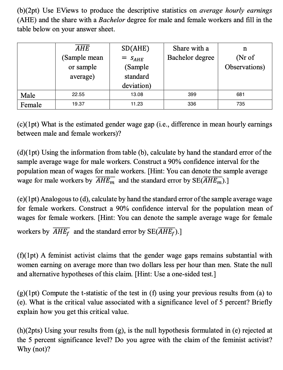 Solved Hi Not Sure If The Observation Numbers In B Are | Chegg.com