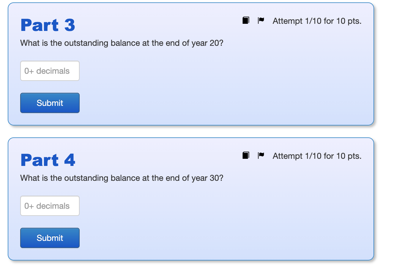 Solved Part 3 Attempt 1/10 for 10 pts. What is the | Chegg.com