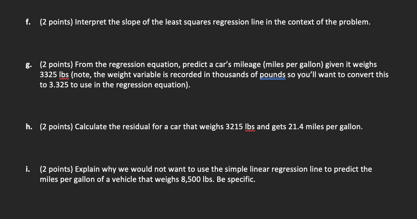 Solved Use the following data set to answer the Part I | Chegg.com