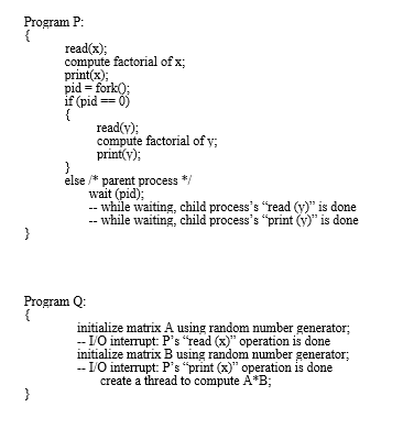 Solved Consider the following two high level programs that | Chegg.com
