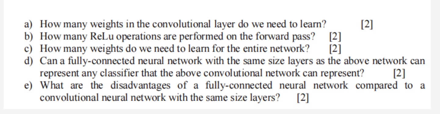 Below is a diagram of a small convolutional neural | Chegg.com