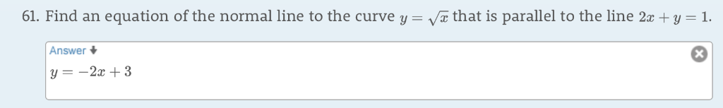 Solved 61. Find an equation of the normal line to the curve | Chegg.com