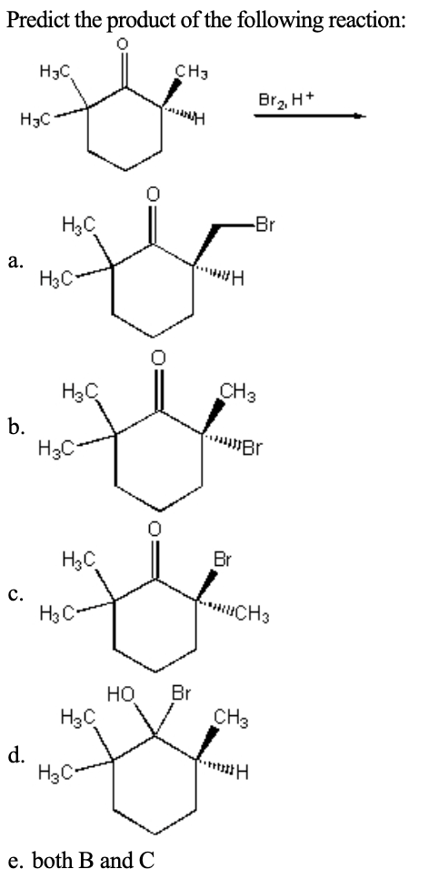 Solved Predict The Product Of The Following Reaction: H3C | Chegg.com