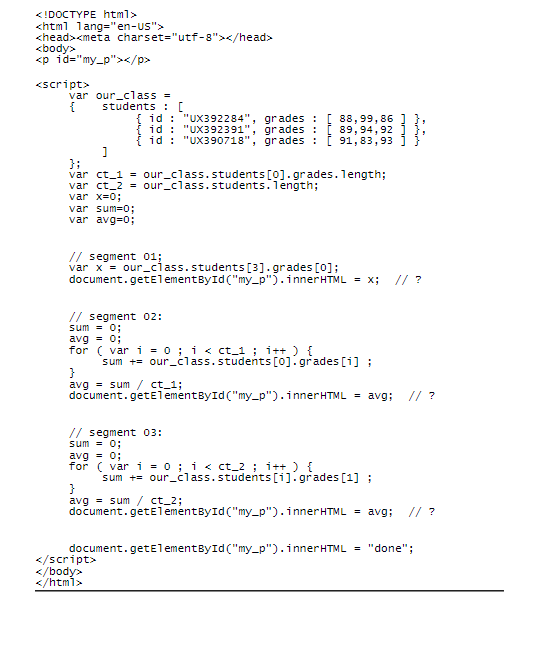 Solved 0 02 What Is The Value Of Avg When Segment 1 Is D Chegg Com