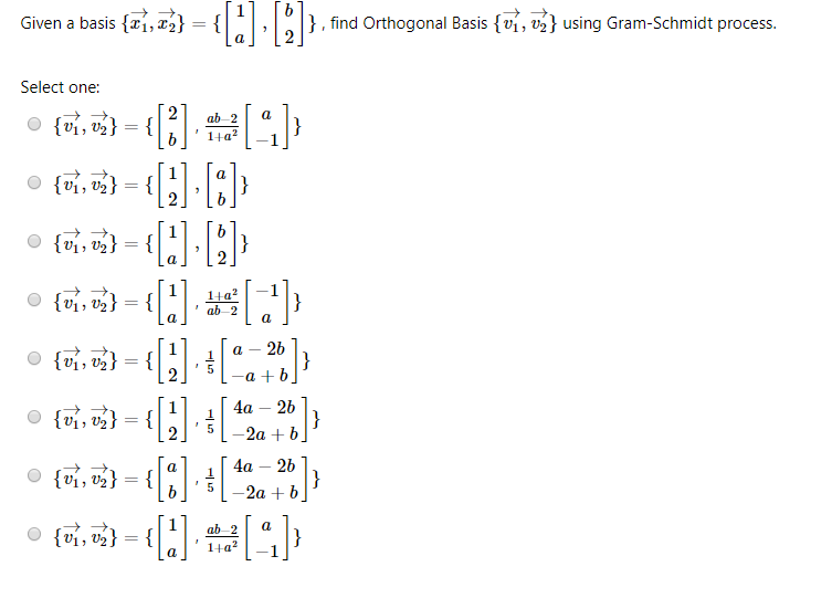 Solved Given A Basis 1 2 3 Find Orthogonal Chegg Com