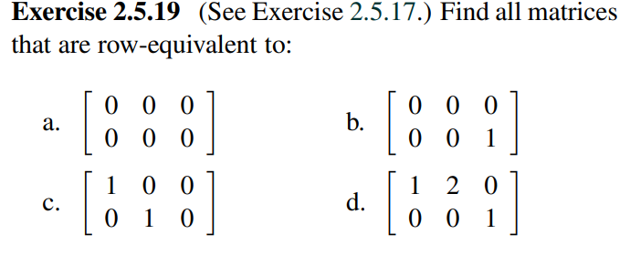 Solved Exercise 2.5.19 (See Exercise 2.5.17.) Find all | Chegg.com